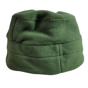 Lands' End Fleece Bucket Hat Green Small Medium Polartec Aircore Pull On Brim